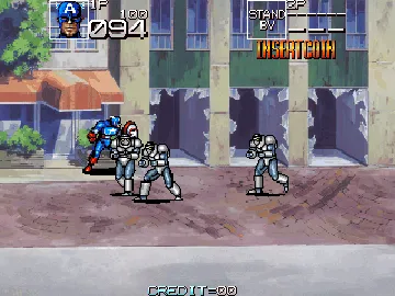 Captain America and The Avengers (Japan Rev 0.2) screen shot game playing